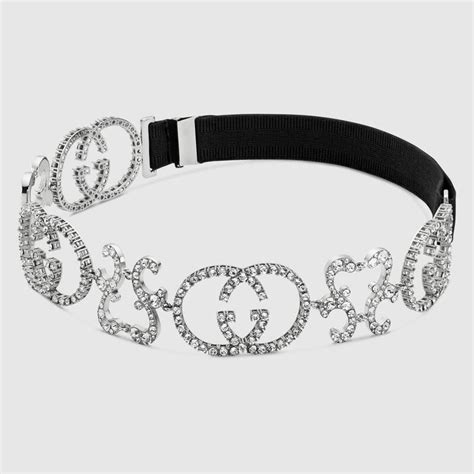 rhinestone headband gucci|Gucci Hair Accessories .